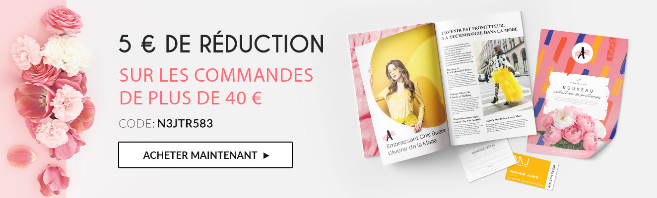 5 € de réduction sur les commandes de plus de 40 €